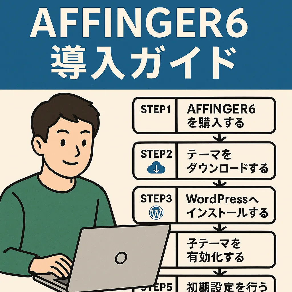 初心者でも安心！AFFINGER6の購入から導入、初期設定までを5ステップで完全ガイド