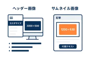 affinger6ヘッダーカードと各種画像の設定 