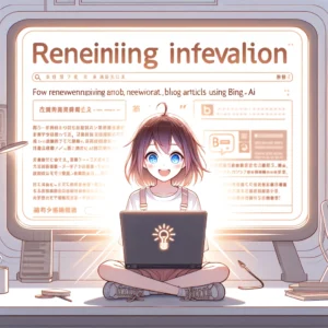 Bing AIでブログ記事を一新