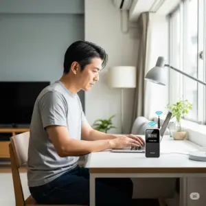 自宅でX12を固定回線代わりに使用するイメージ
