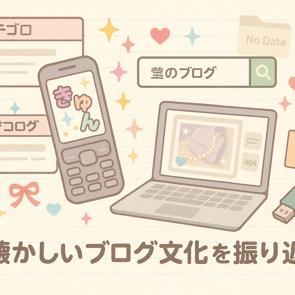 昔のブログが見たい！流行ったデコログや前略プロフを探す方法はあるの？アイキャッチ