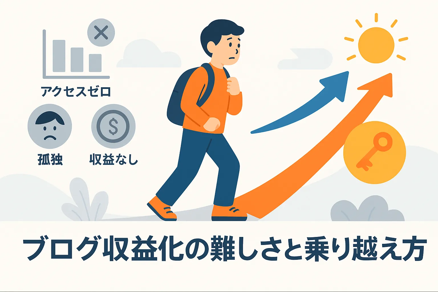 「ブログの収益化は難しい」は嘘？初心者が月5万円稼ぐ7ステップアイキャッチ