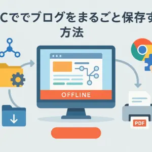 PCでブログをまるごと保存する方法