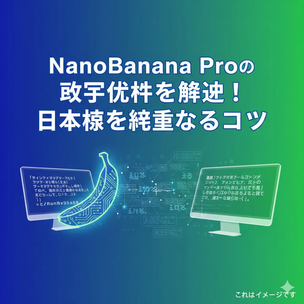 NanoBanana Proの文字化けは設定ミス？日本語を綺麗に出すたった1つの方法アイキャッチ