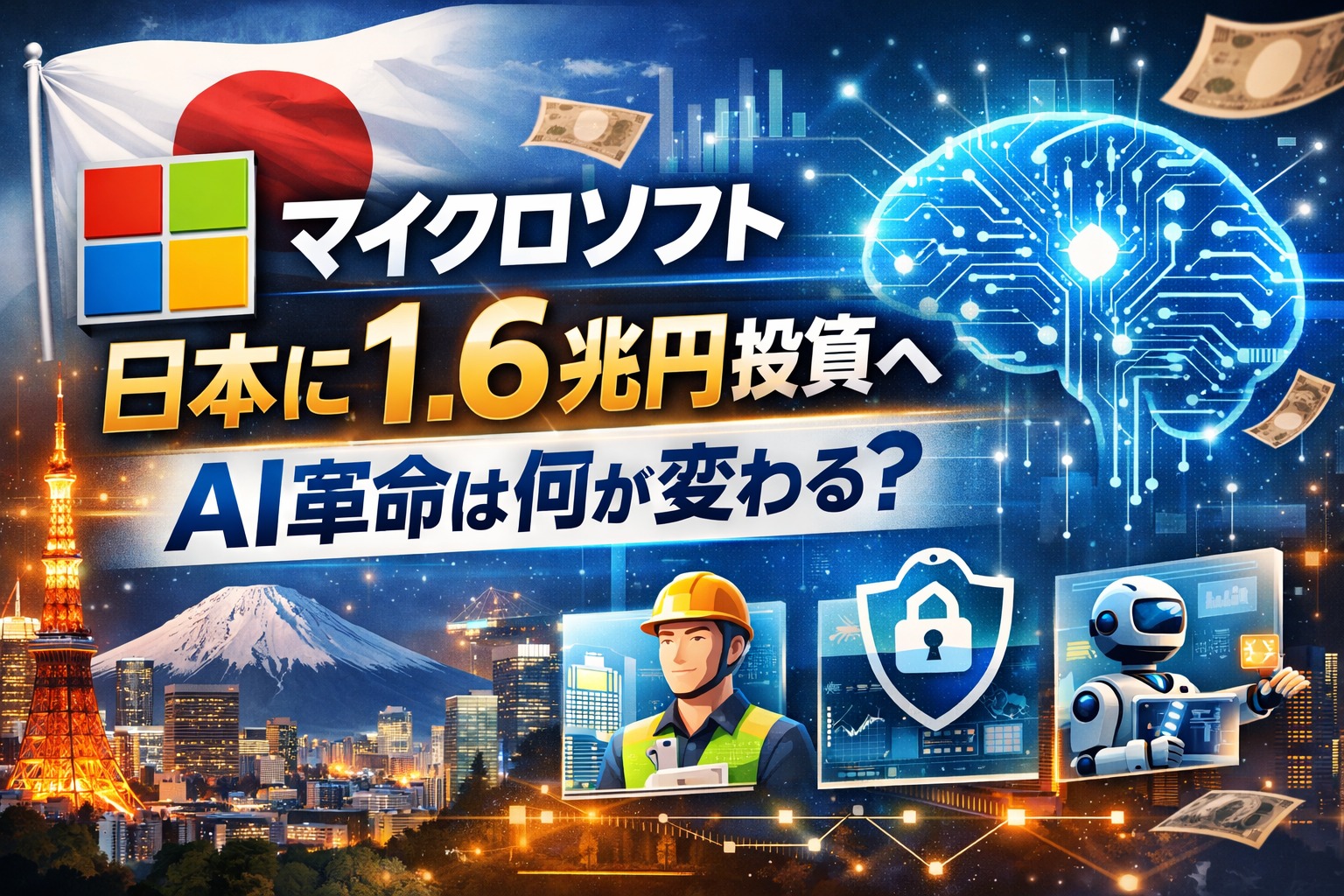 マイクロソフトが日本に1.6兆円規模を投資へ　AIで何が変わるのか初心者向けに解説