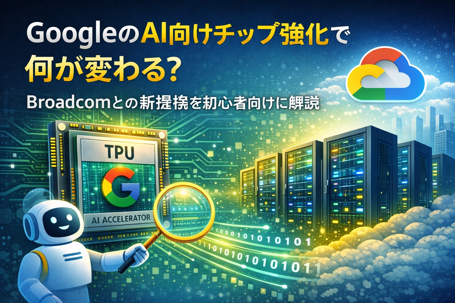 GoogleのAI向けチップ強化で何が変わる？Broadcomとの新提携を初心者向けに解説