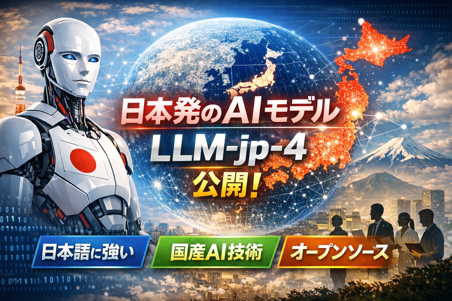 日本発の新しいAIモデルが公開 国立情報学研究所の「LLM-jp-4」を初心者向けに解説